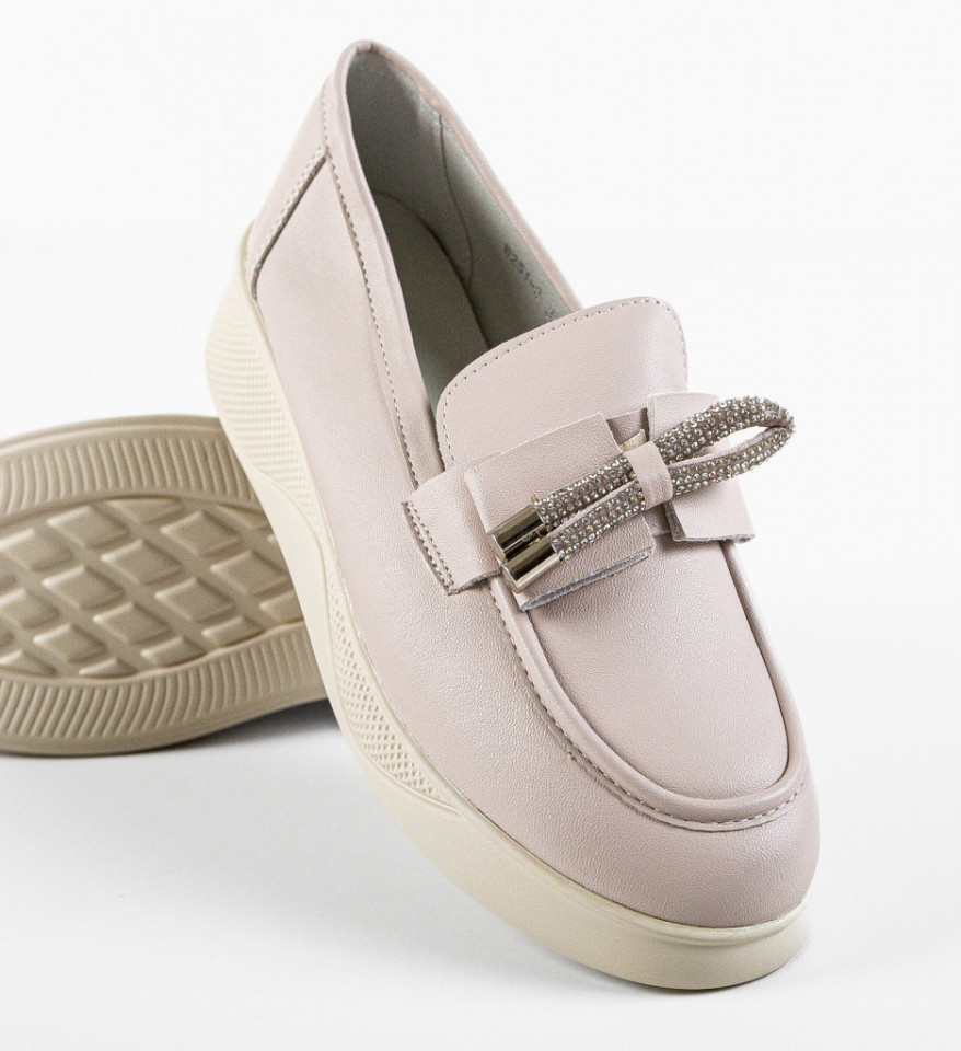 Pantofi casual dama Eacona Roz - Img 3