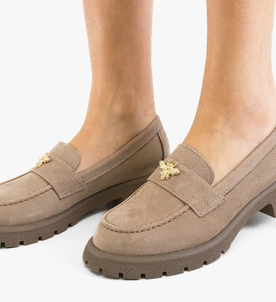 Pantofi casual dama Fosere Khaki - Img 7