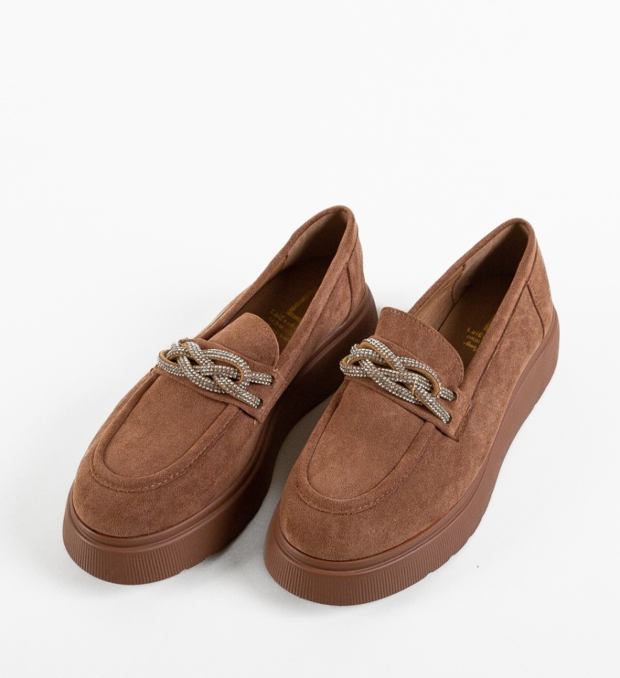 Pantofi Casual dama Hallel Camel - Img 3