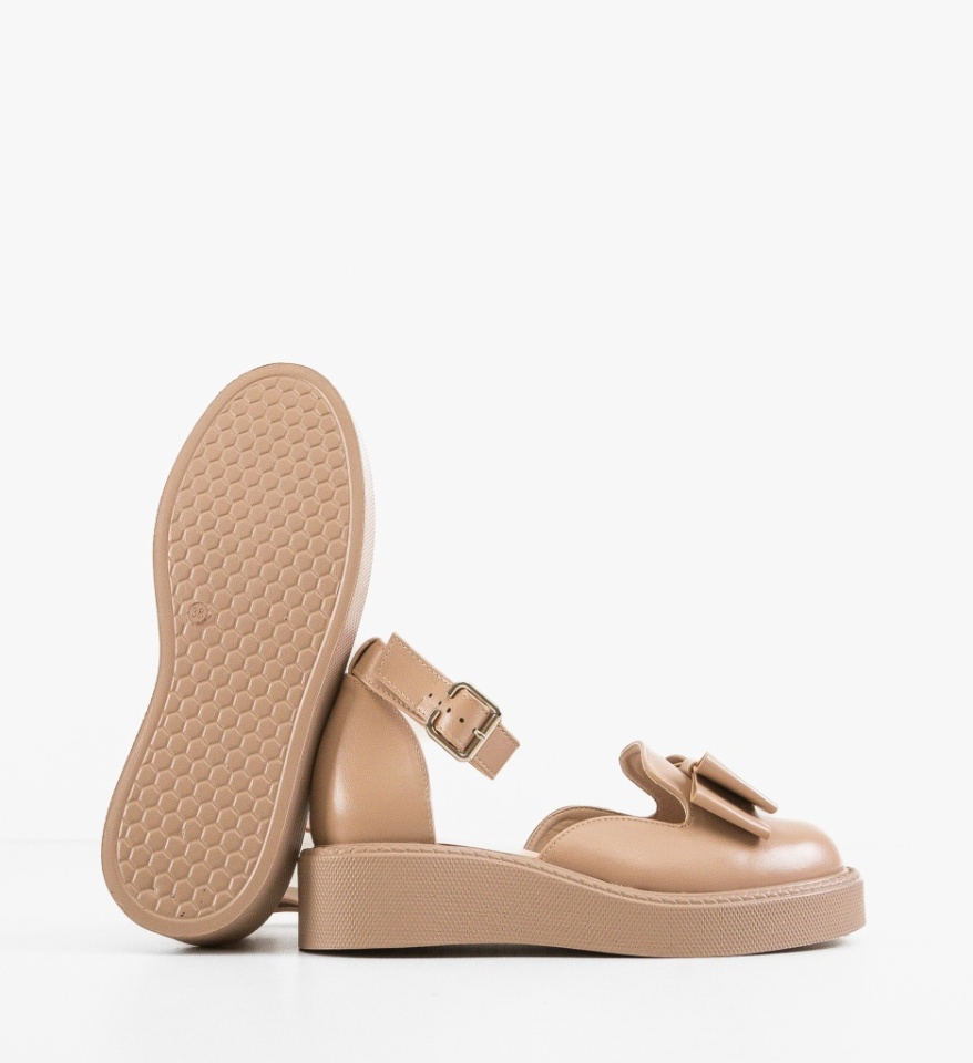 Pantofi Casual dama Hammbe Bej - Img 4