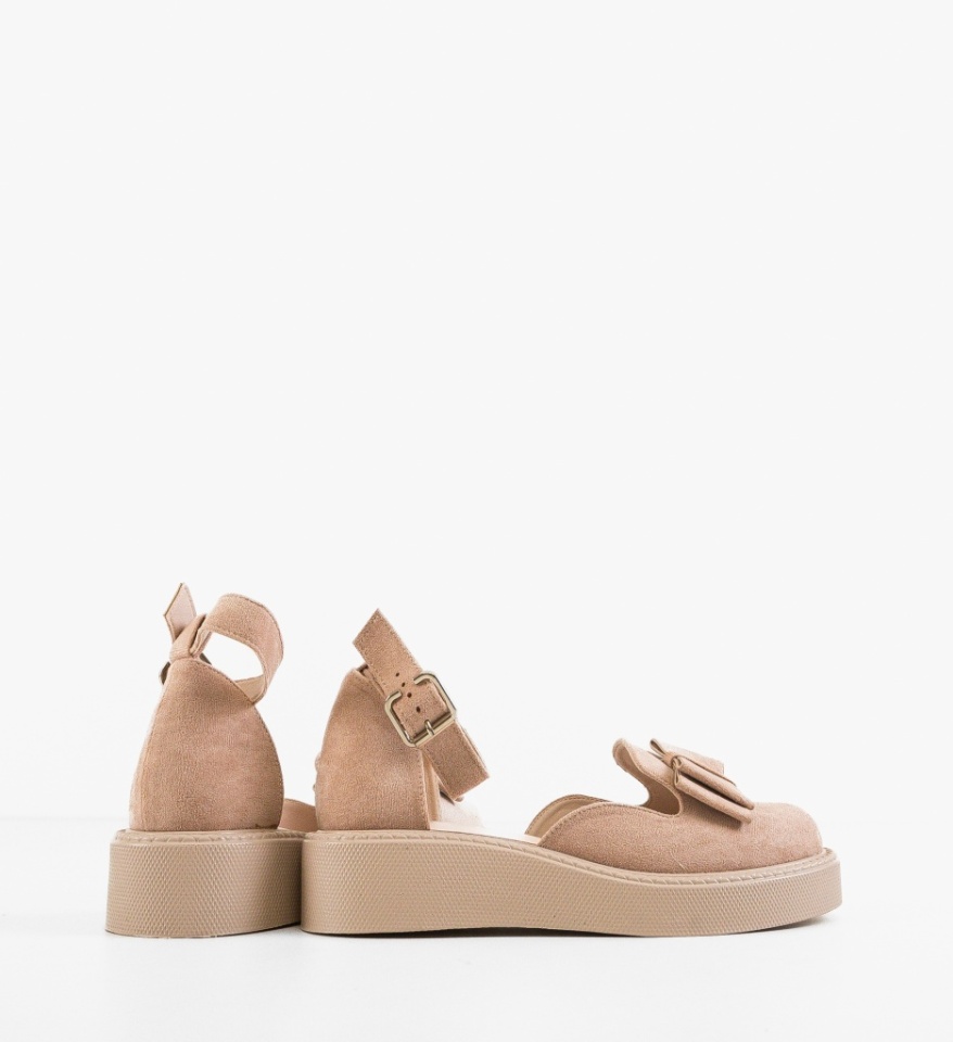 Pantofi Casual dama Hammbe Bej - Img 4