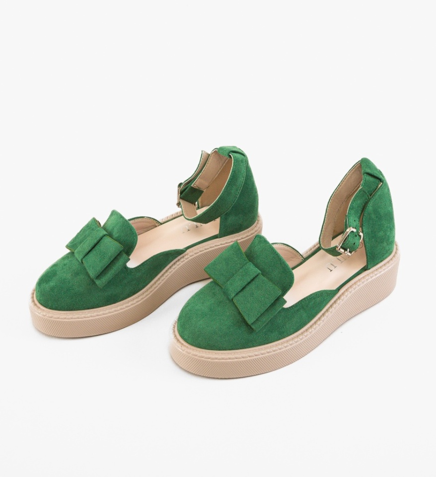Pantofi Casual dama Hammbe Verzi - Img 3