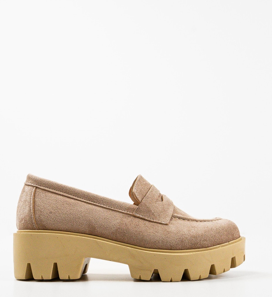 Pantofi Casual dama Kardy Bej - Img 6