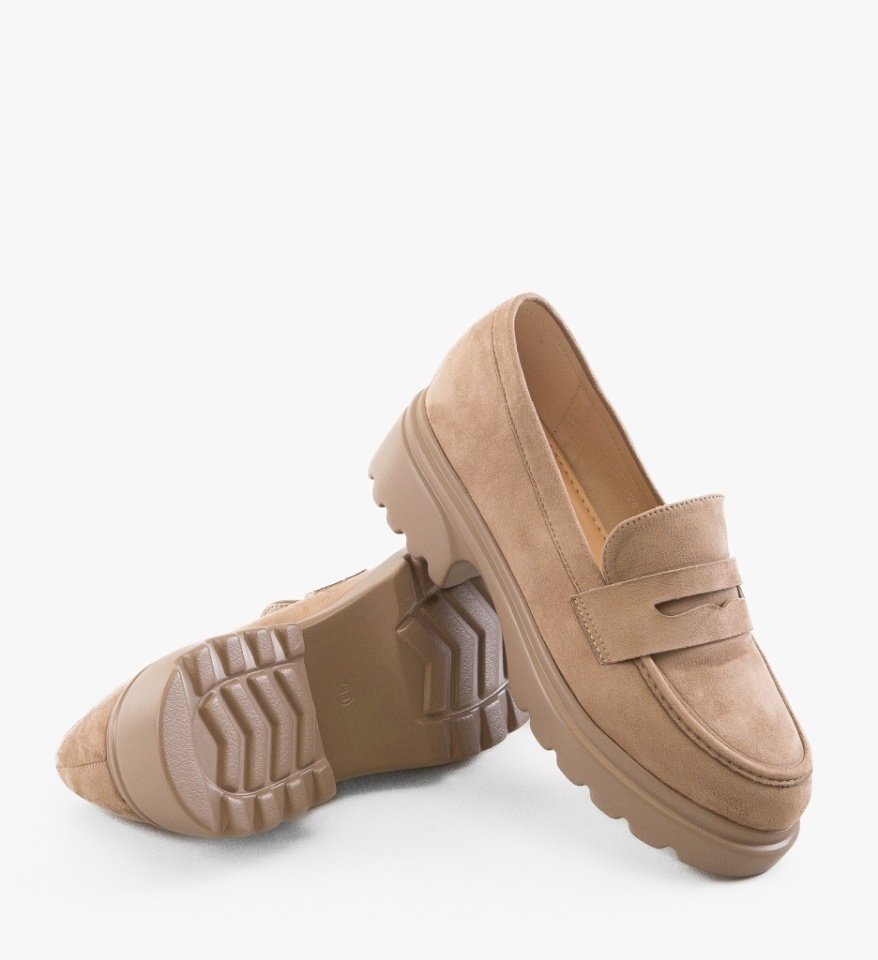 Pantofi casual dama Nowe Bej 2 - Img 5