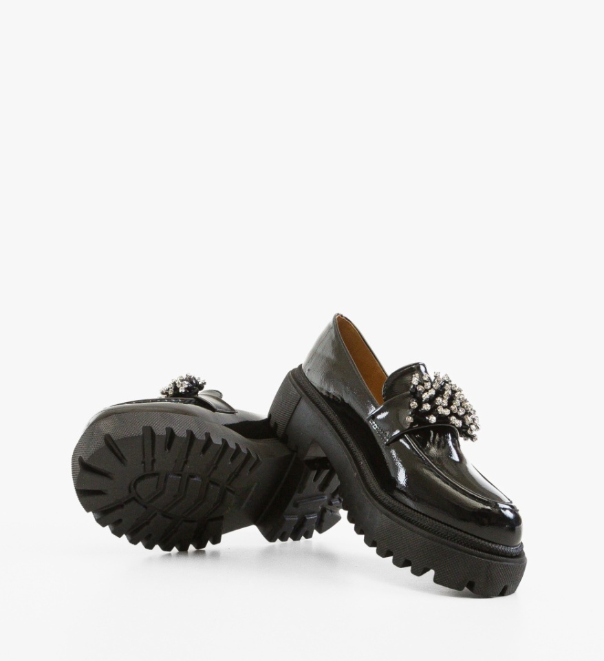 Pantofi casual dama Ovatte Negri - Img 3