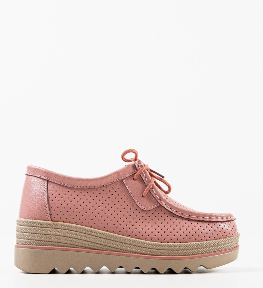 Pantofi Casual dama Torinoz Roz - Img 12