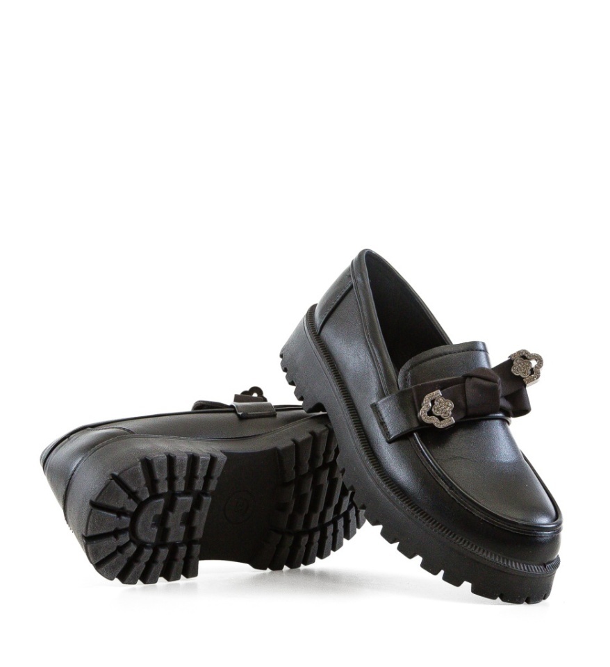 Pantofi casual dama Vrerru Negri - Img 3