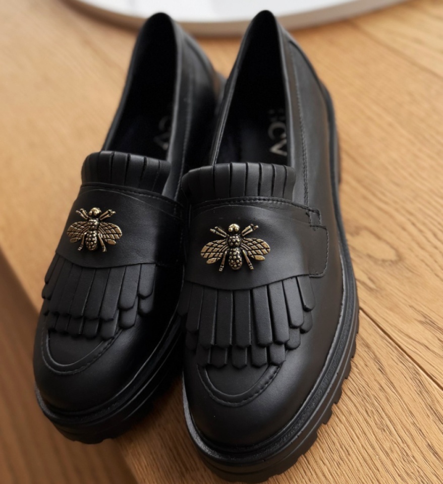Pantofi casual dama Zenin Negri - Img 12