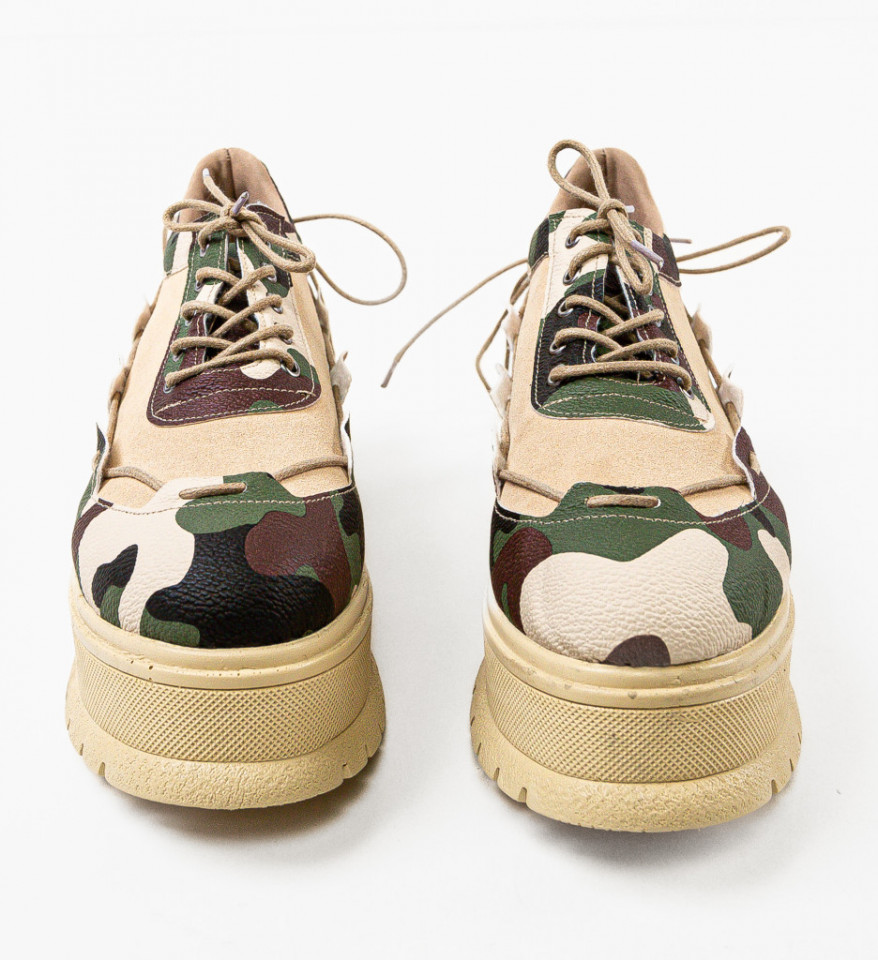 Pantofi Casual Danrta Khaki - Img 3