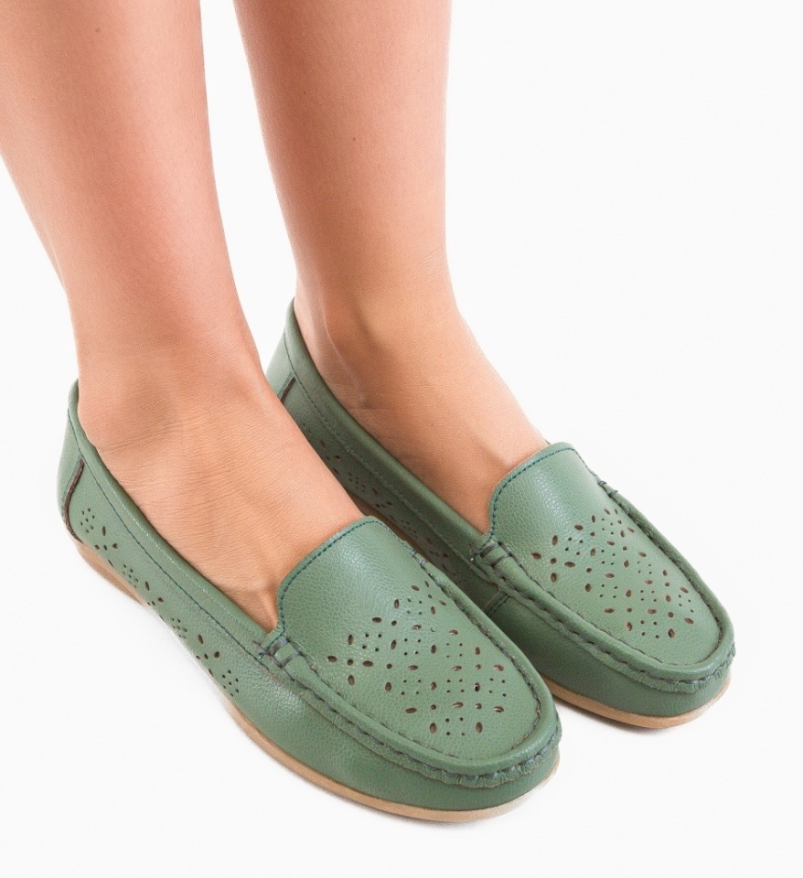 Pantofi Casual Debar Verzi 2 - Img 4