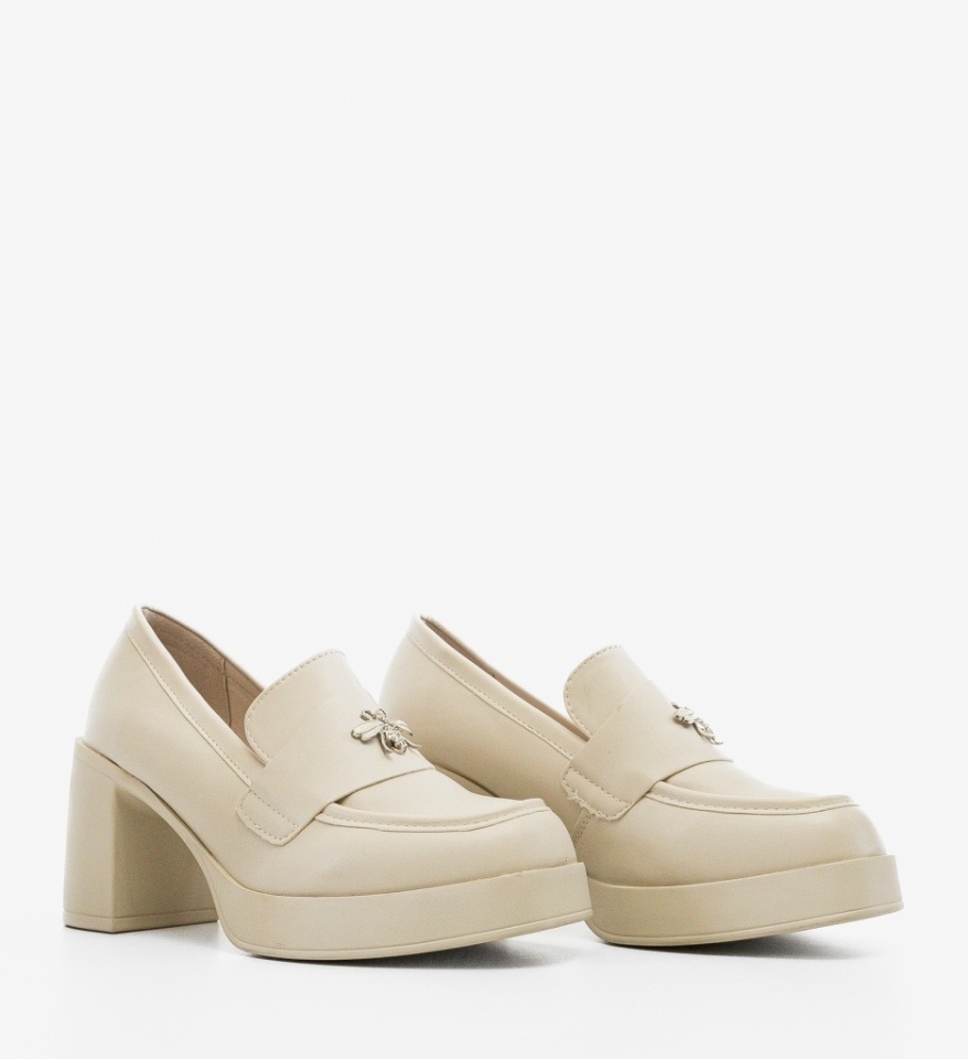Pantofi Casual Diamus Bej - Img 2