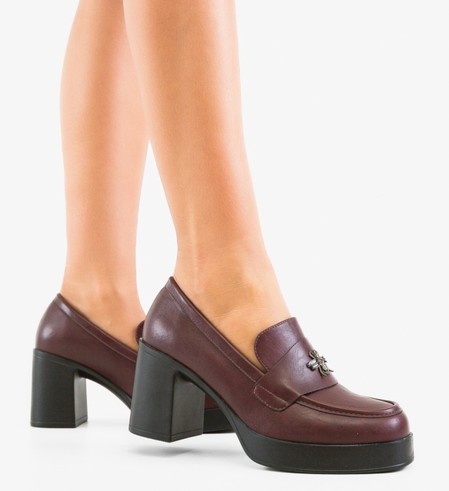 Pantofi Casual Diamus Grena - Img 4