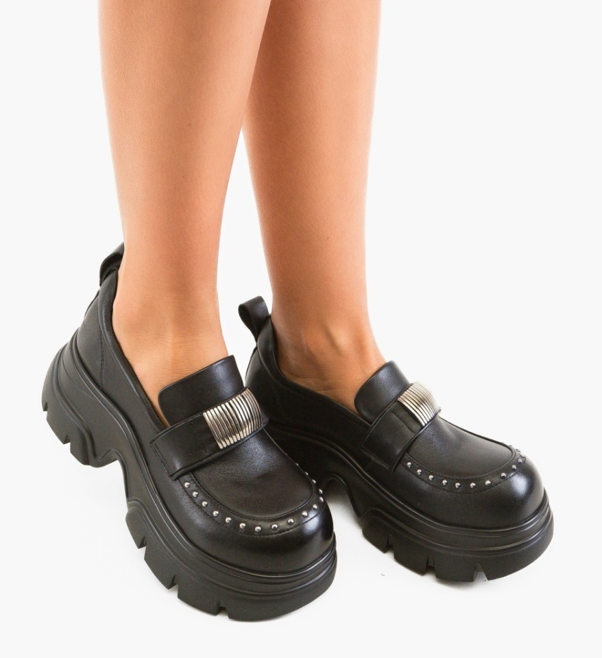 Pantofi Casual Dougla Negri - Img 3