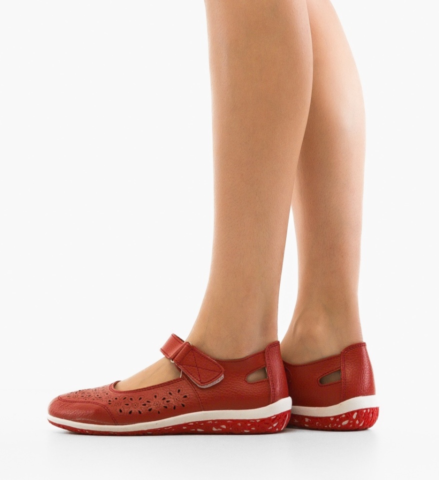 Pantofi Casual Fayvel Rosii - Img 5