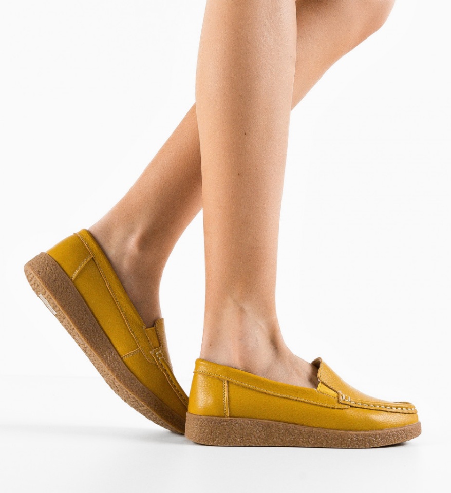Pantofi Casual Givy Galbeni - Img 5