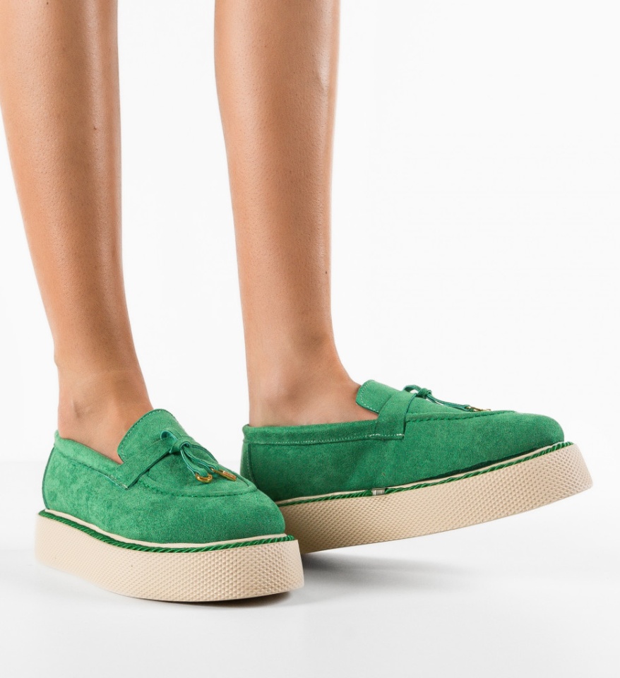 Pantofi Casual Golea Verzi - Img 6