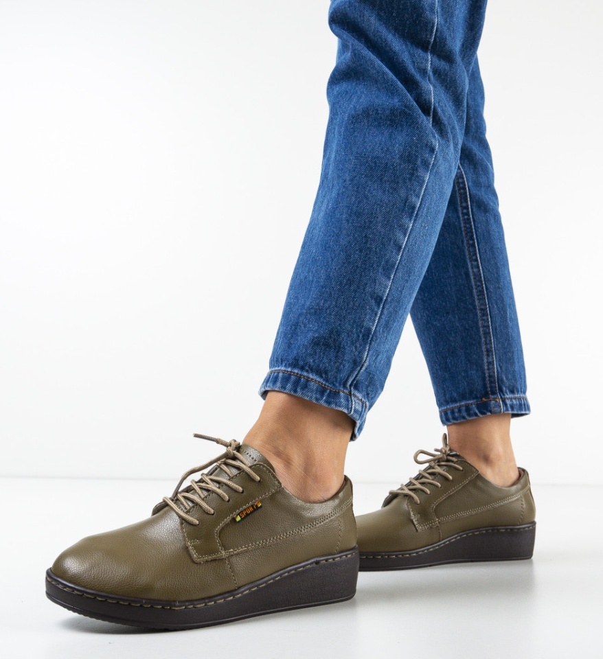 Pantofi Casual Guiro Khaki - Img 8