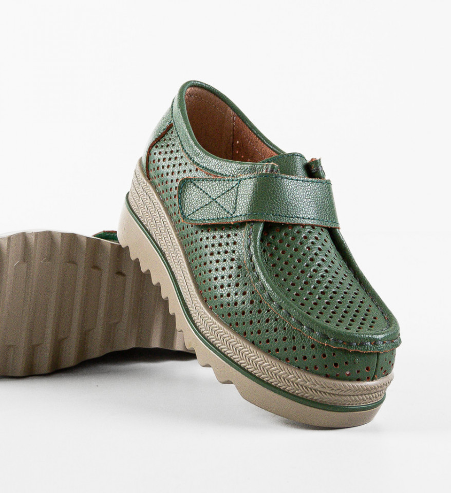 Pantofi Casual Histria Verzi - Img 3