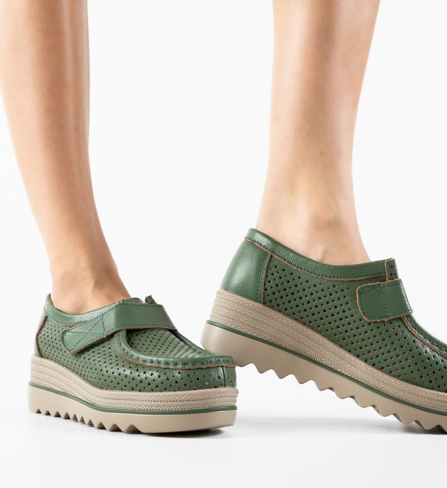 Pantofi Casual Histria Verzi - Img 5