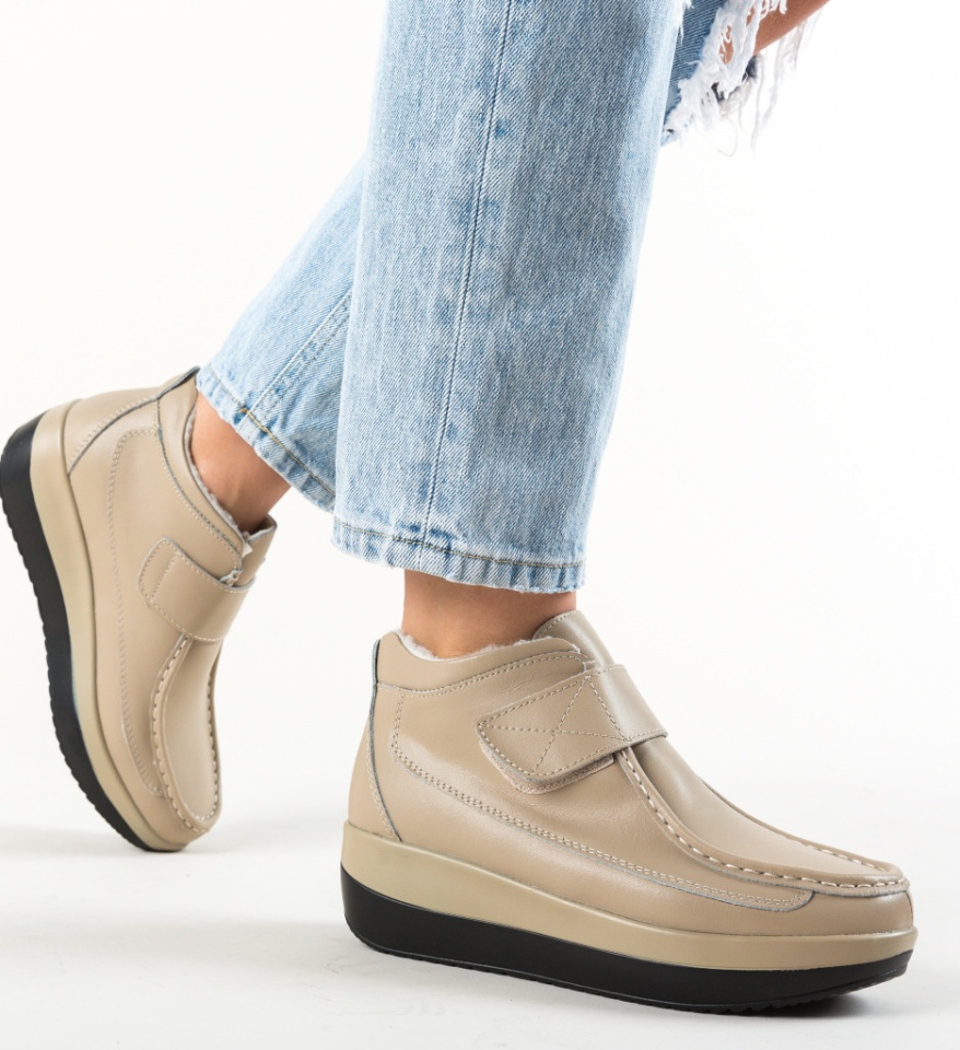 Pantofi Casual Jistry Bej - Img 11