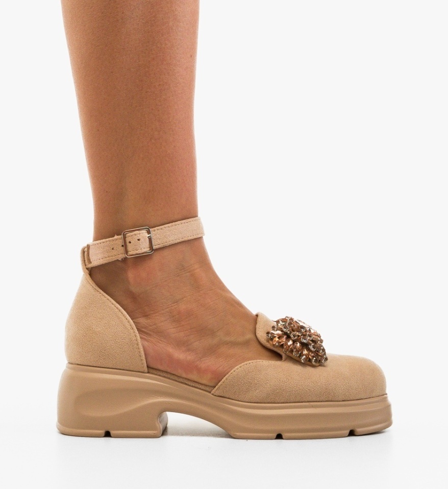 Pantofi Casual Jodet Bej - Img 3