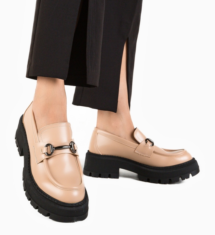 Pantofi Casual Jung Nude - Img 8