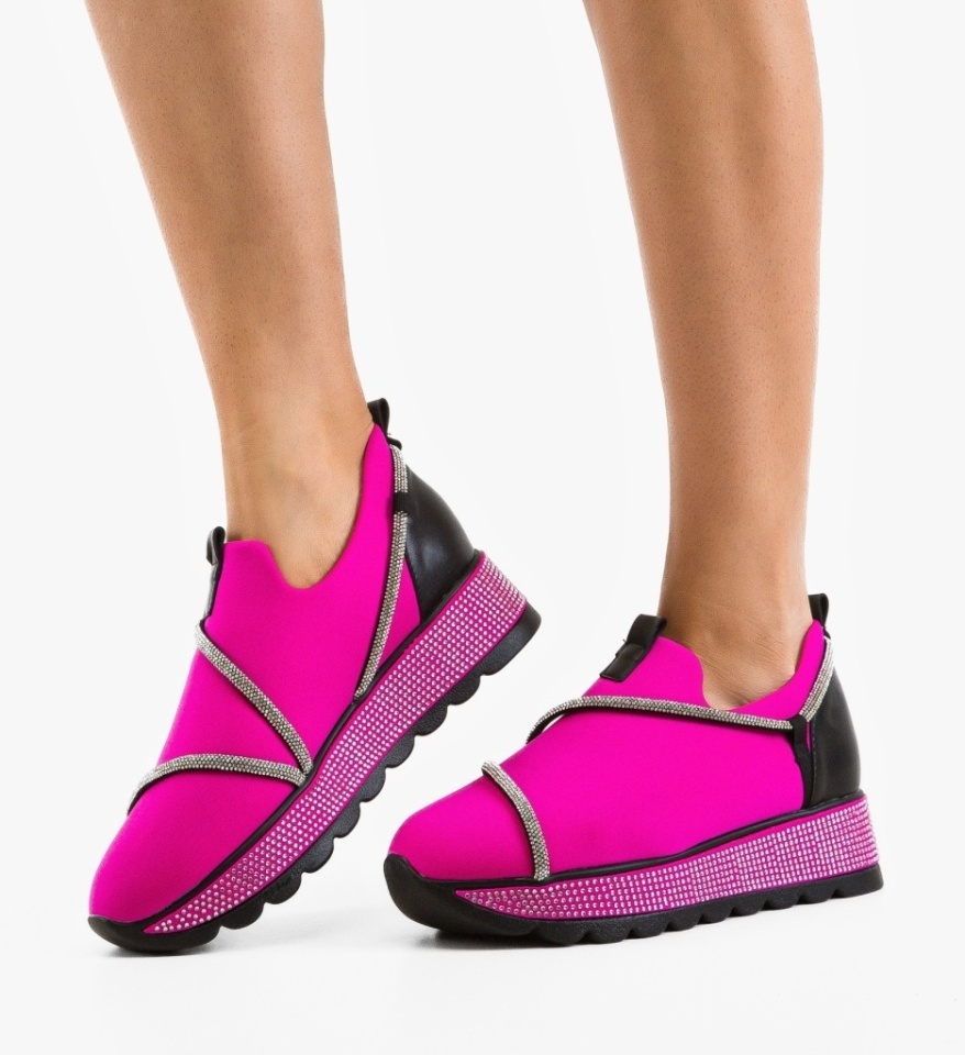 Pantofi Casual Kambe Fuchsia - Img 5