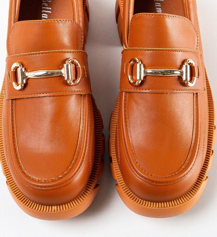 Pantofi casual Kylie Camel - Img 4