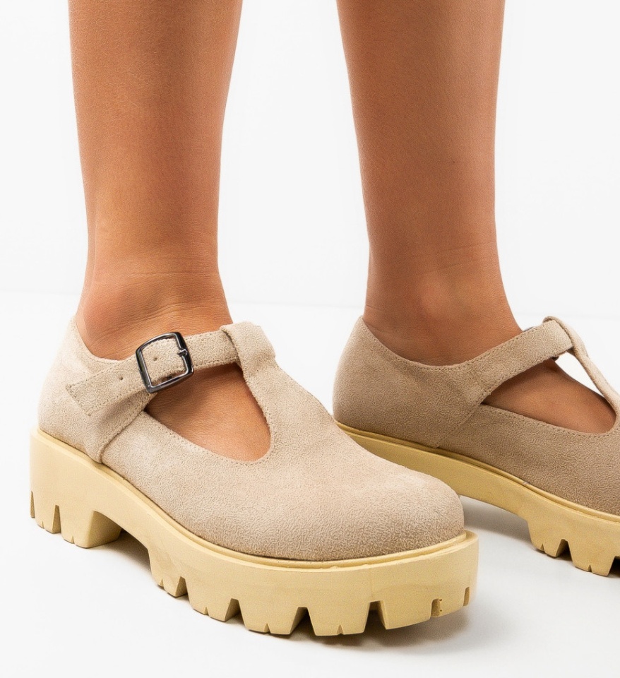 Pantofi Casual Lybon Bej - Img 7