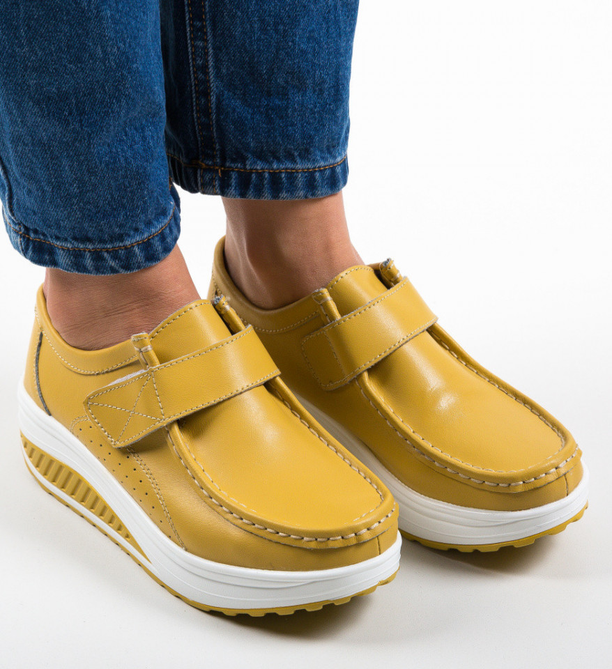 Pantofi Casual Marko Galbeni