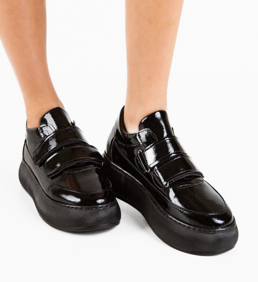 Pantofi Casual Mernera Negri - Img 5