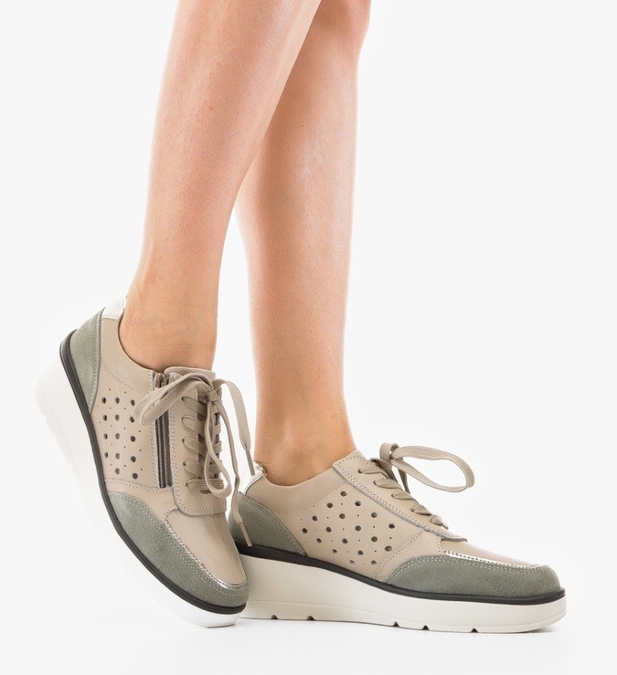 Pantofi Casual Mexy Gri - Img 2