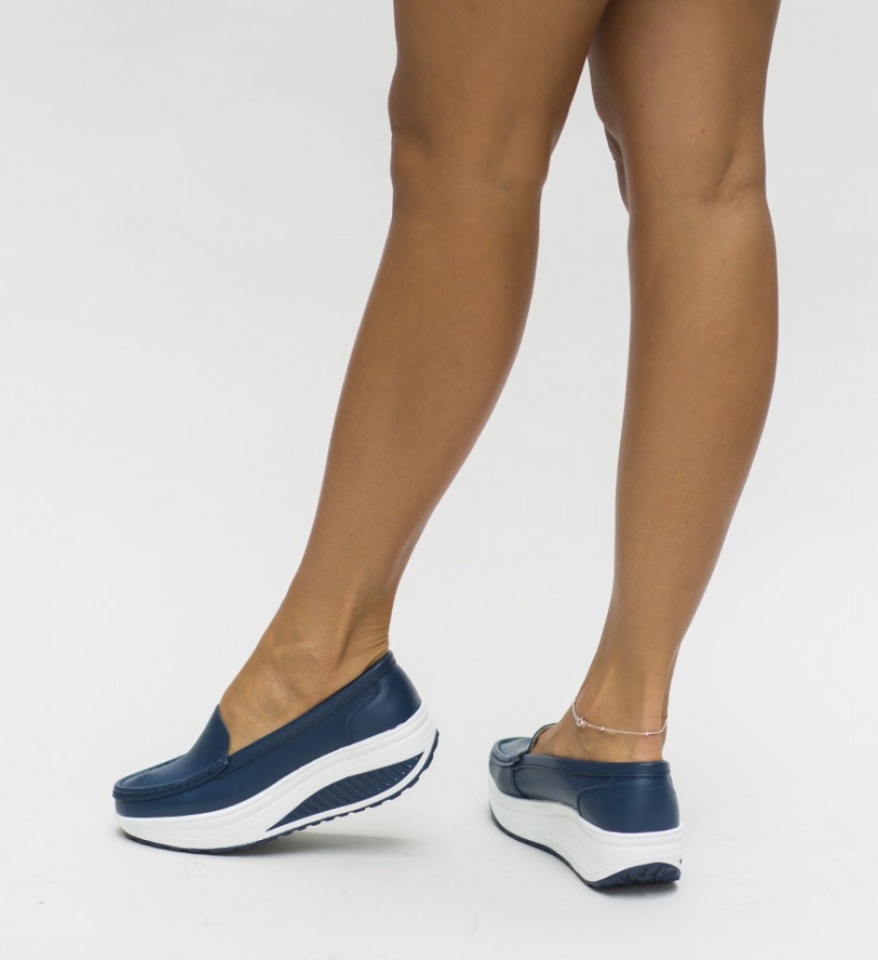 Pantofi Casual Musta Bleumarin - Img 3