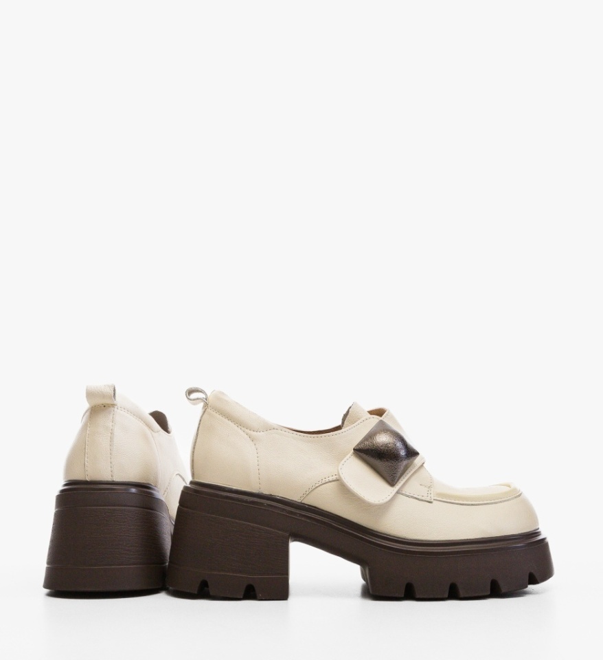 Pantofi Casual Nanyt Bej - Img 3