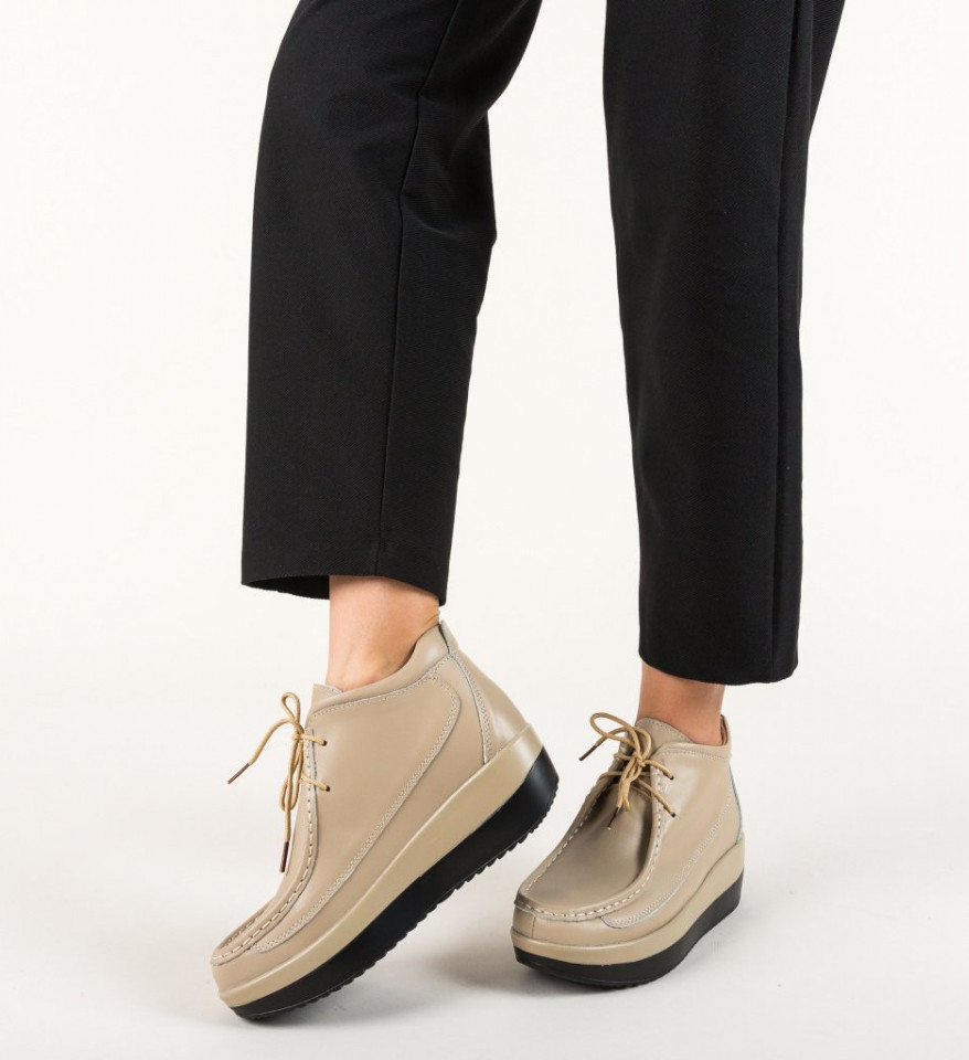 Pantofi Casual Nash Bej - Img 10