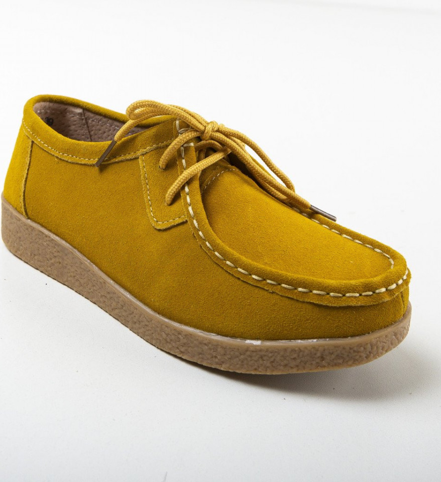 Pantofi Casual Neca Galbeni - Img 4
