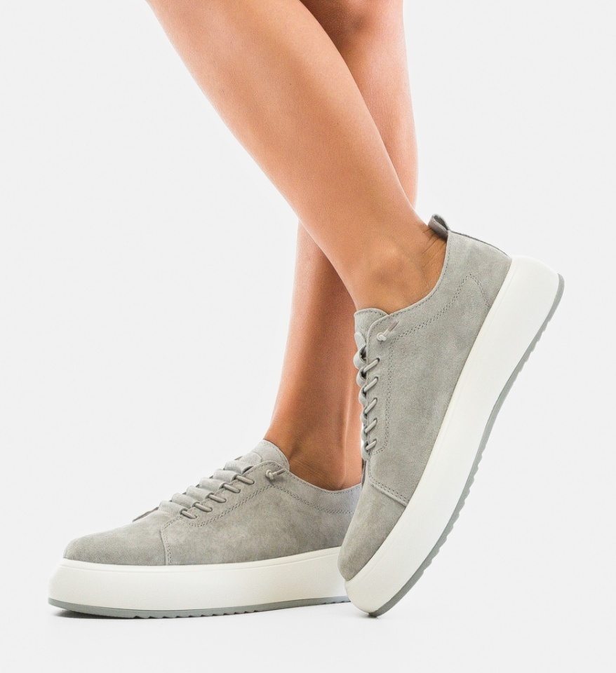 Pantofi Casual Neyn Gri - Img 5