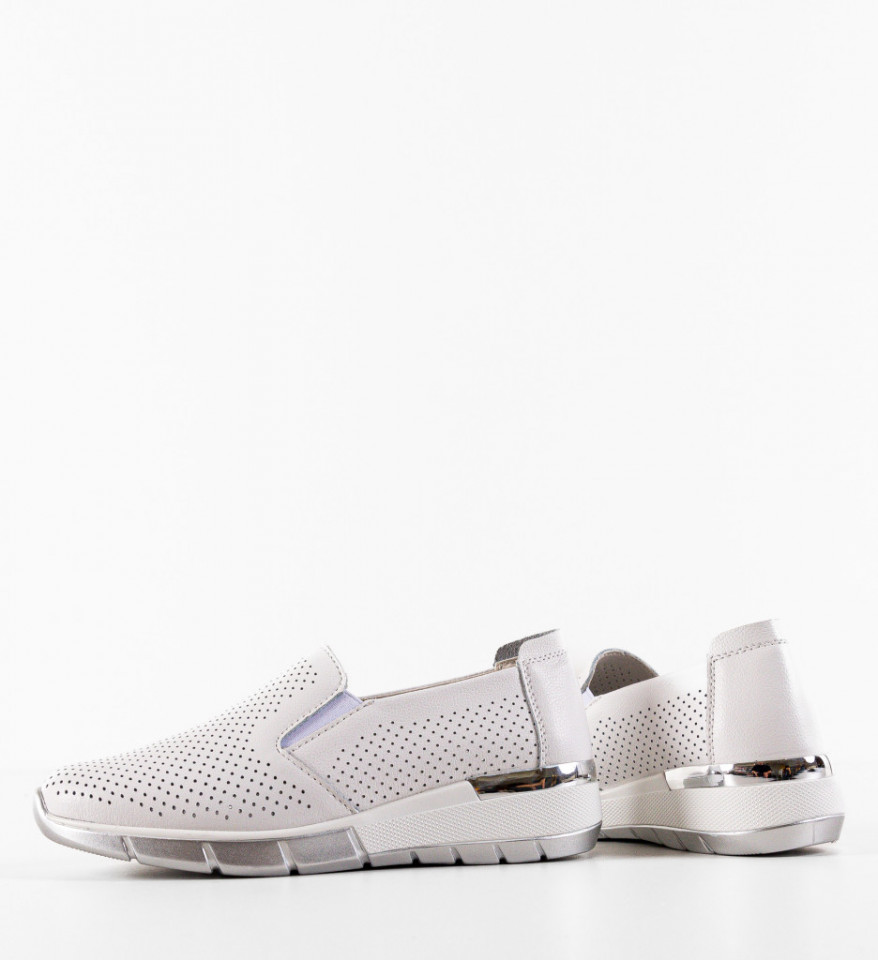 Pantofi Casual Pufine Albi - Img 3