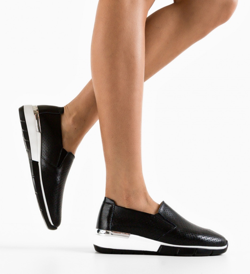 Pantofi Casual Pufine Negri - Img 6