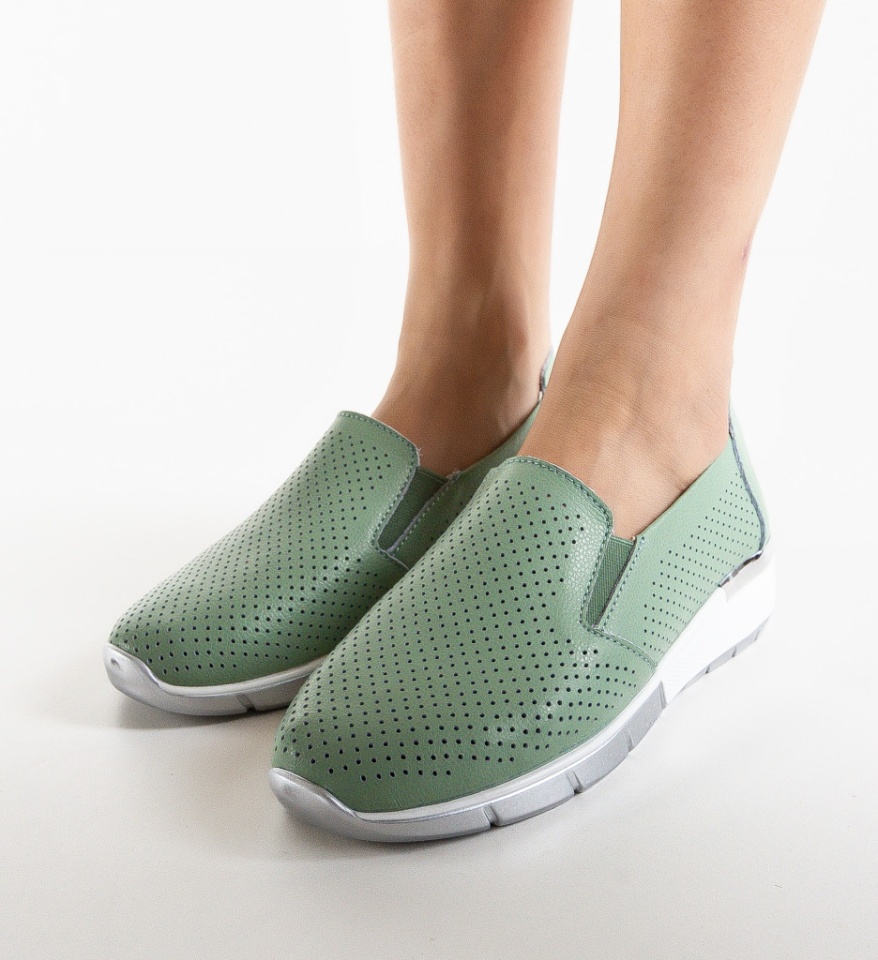 Pantofi Casual Pufine Verzi - Img 4