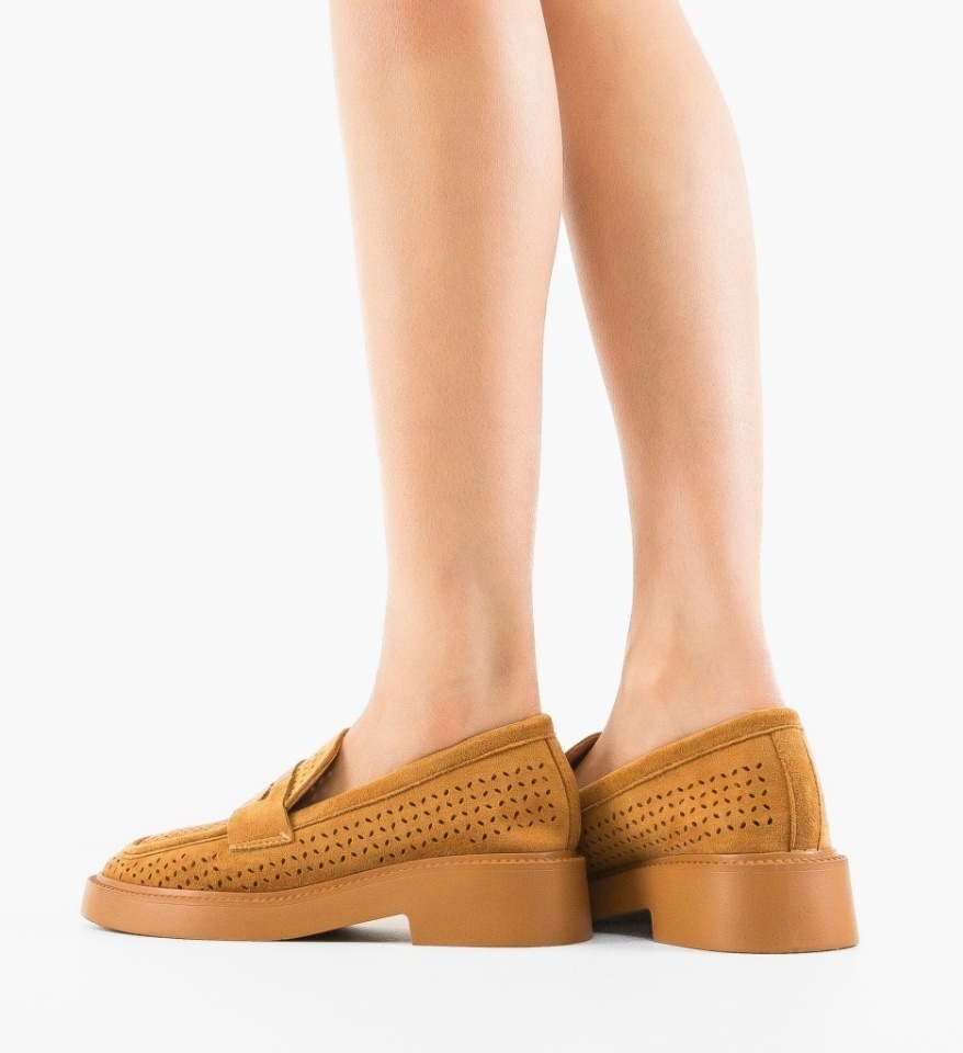 Pantofi Casual Rehid Camel - Img 5