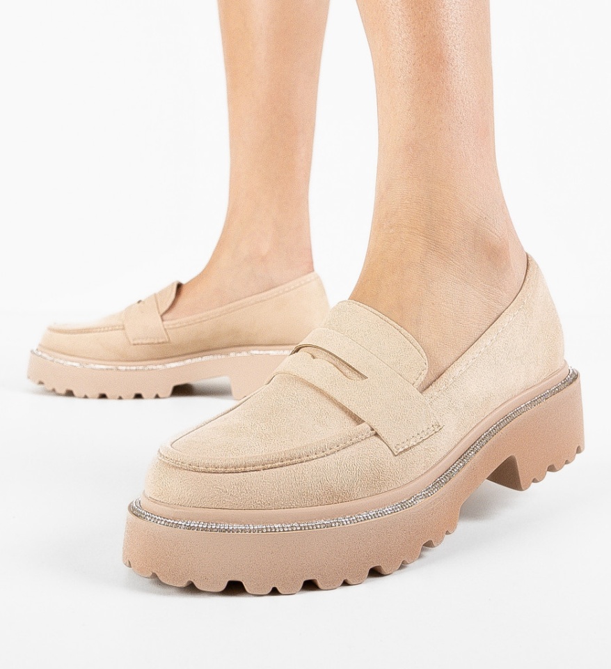 Pantofi Casual Sion Bej - Img 4