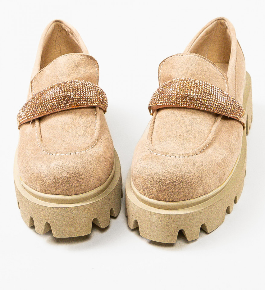 Pantofi Casual Spikez Bej - Img 5