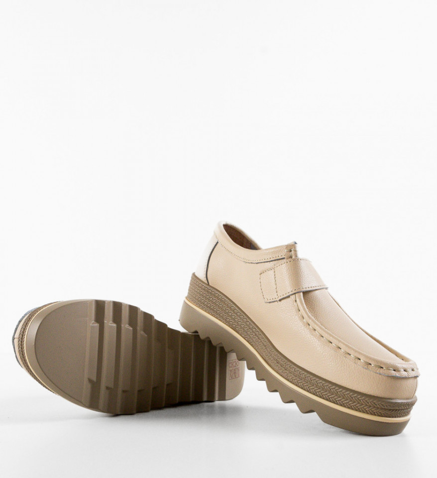 Pantofi Casual Straif Bej 2 - Img 3