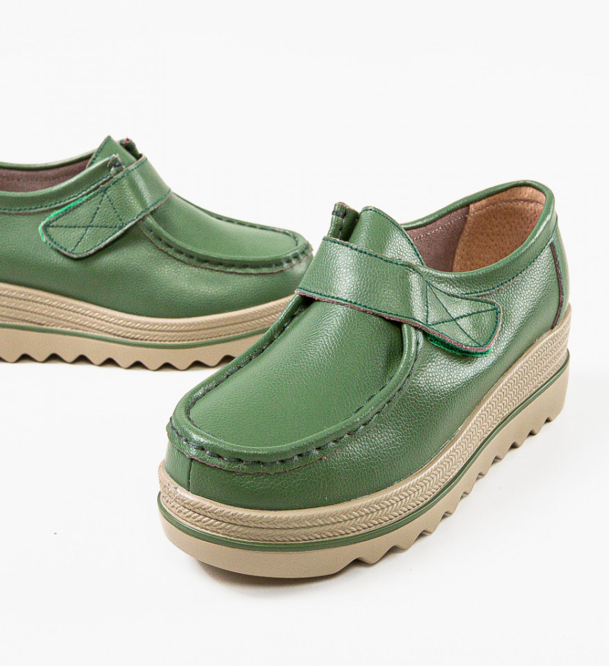 Pantofi Casual Straif Verzi - Img 2