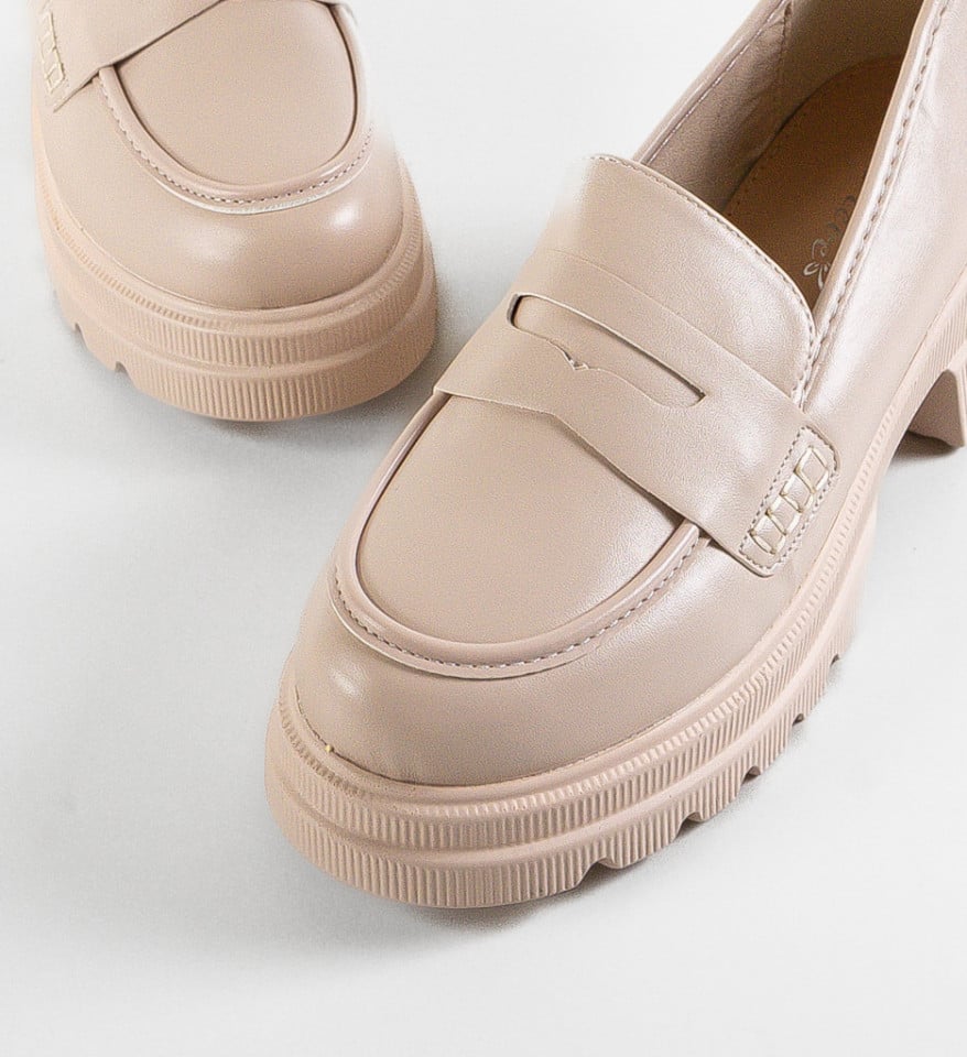 Pantofi Casual Tess Bej - Img 2