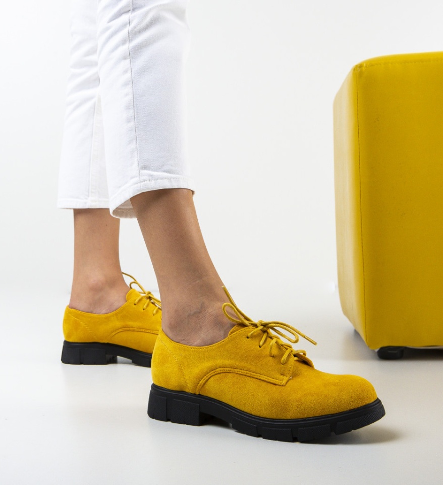Pantofi Casual Tobi Galbeni - Img 10