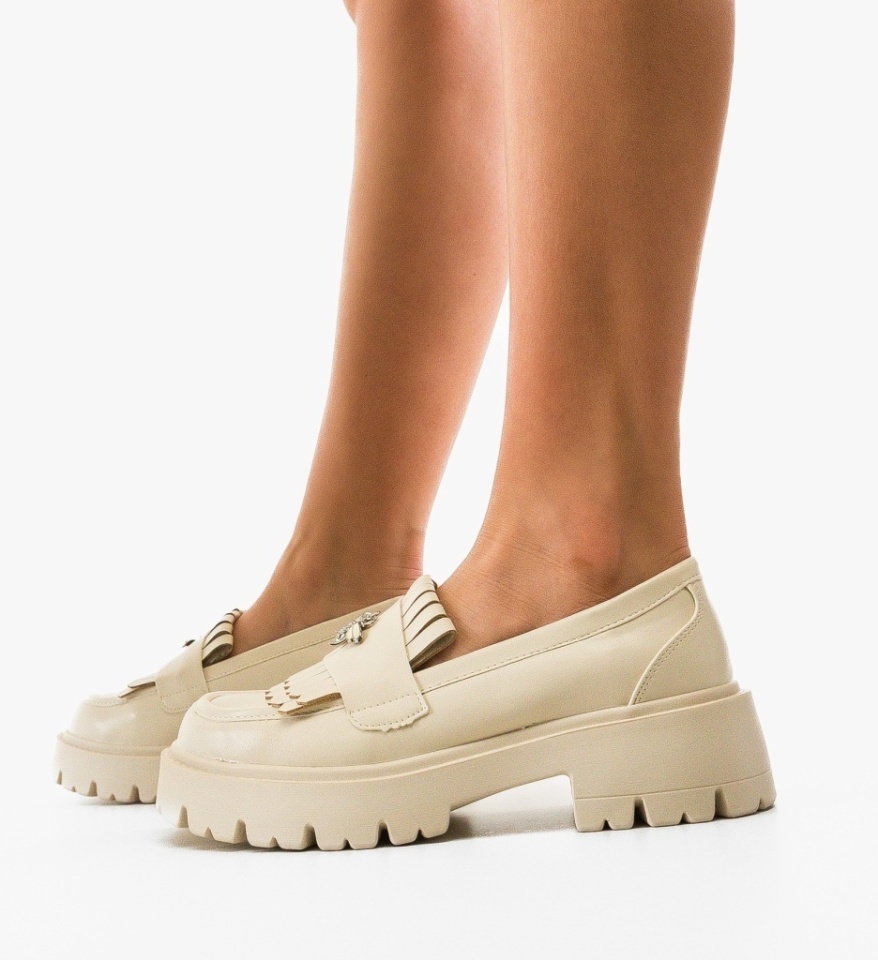 Pantofi Casual Trevy Bej - Img 2