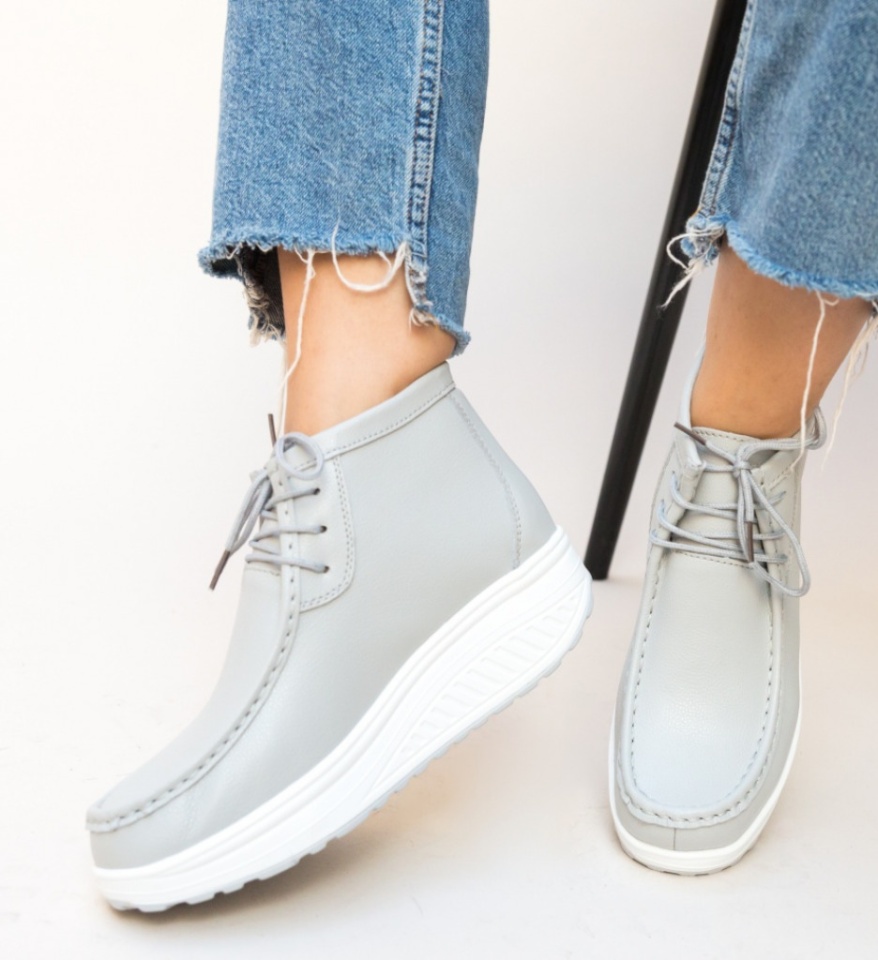 Pantofi Casual Vinto Gri - Img 11