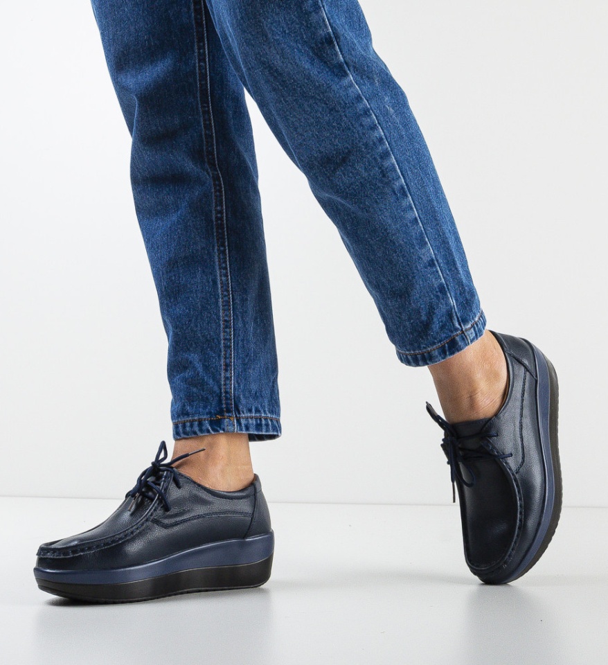 Pantofi Casual Vlasta Bleumarin - Img 6